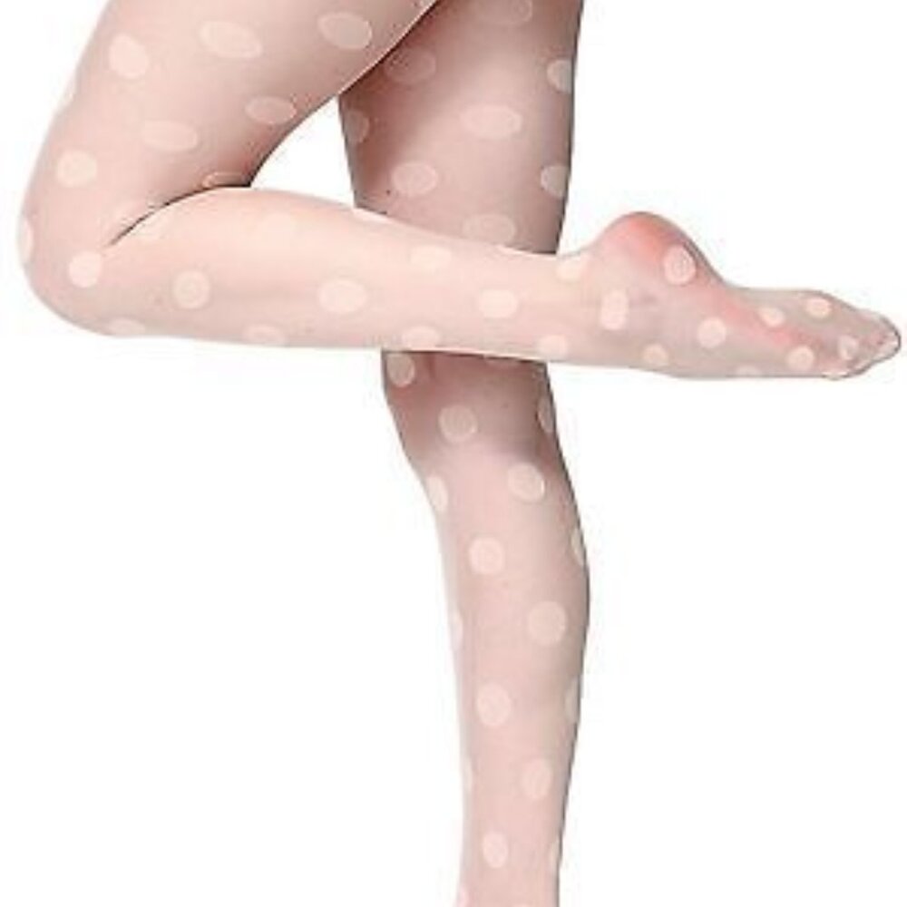 Brand new American Apparel Sheer Luxe Polka Dot Shapes pantyhose